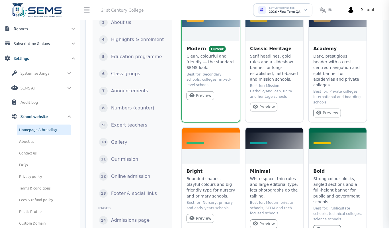 Theme picker